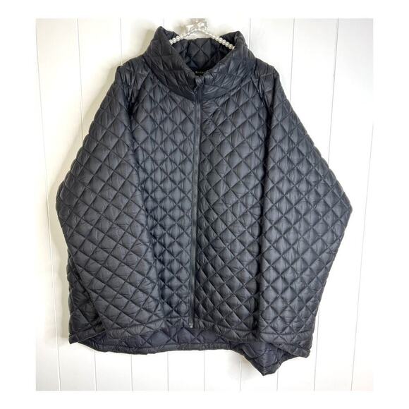 Athleta Whisper Featherless Puffer Jacket in Black Size 3X - Picture 1 of 10